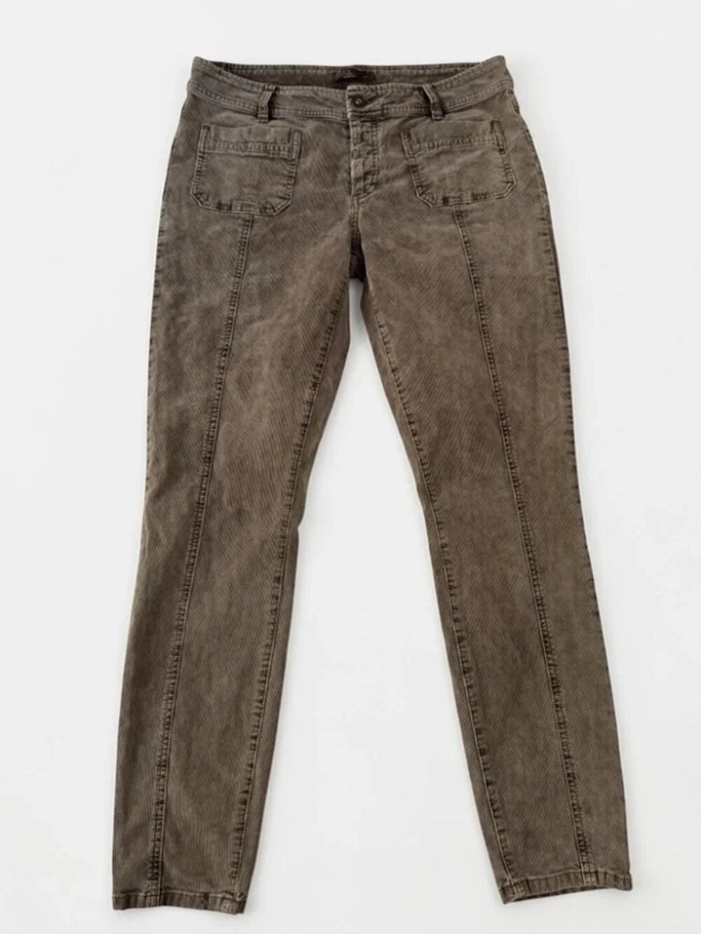 PrAna Brown Organic Cotton Skinny Pants Size 10 Stretch Casual Jeans